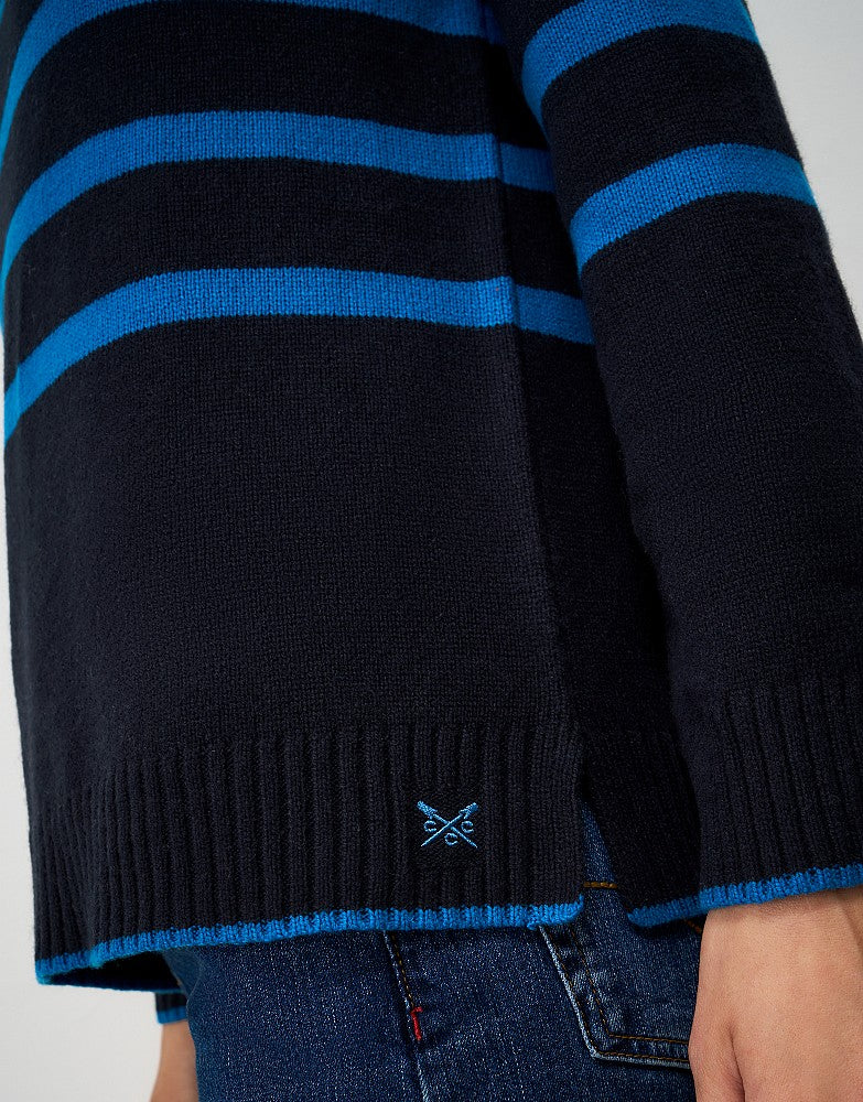 Crew Clothing Harmony Saddle Shoulder Funnel Neck Jumper