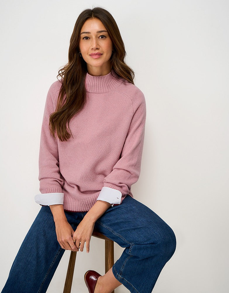 Crew Clothing Harmony Saddle Shoulder Funnel Neck Jumper