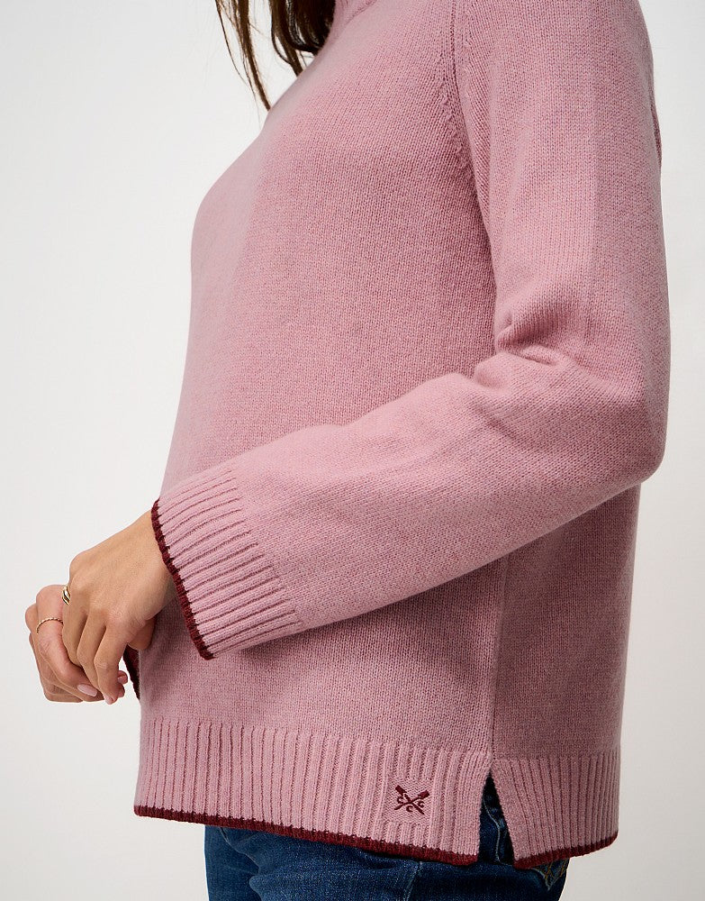 Crew Clothing Harmony Saddle Shoulder Funnel Neck Jumper