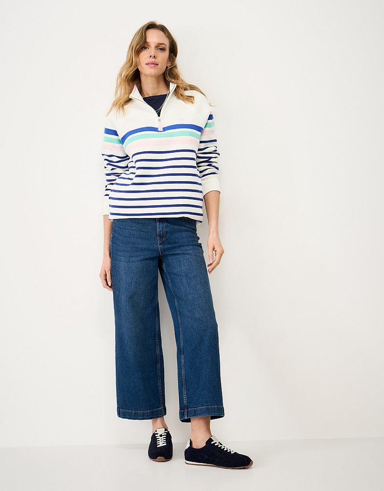 Crew Clothing Women's Half Zip Sweatshirt