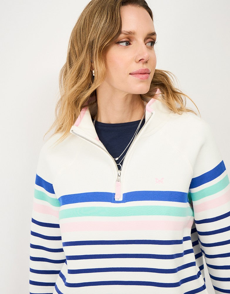 Crew Clothing Women's Half Zip Sweatshirt