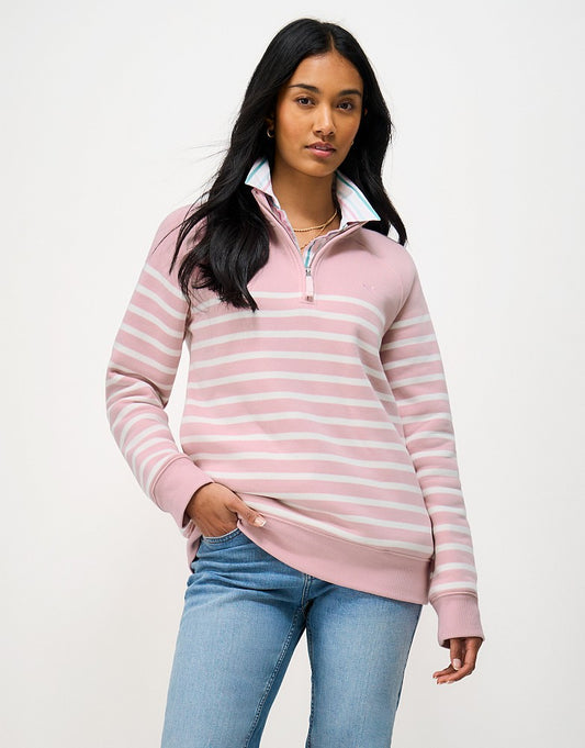 Crew Clothing Women's Half Zip Sweatshirt