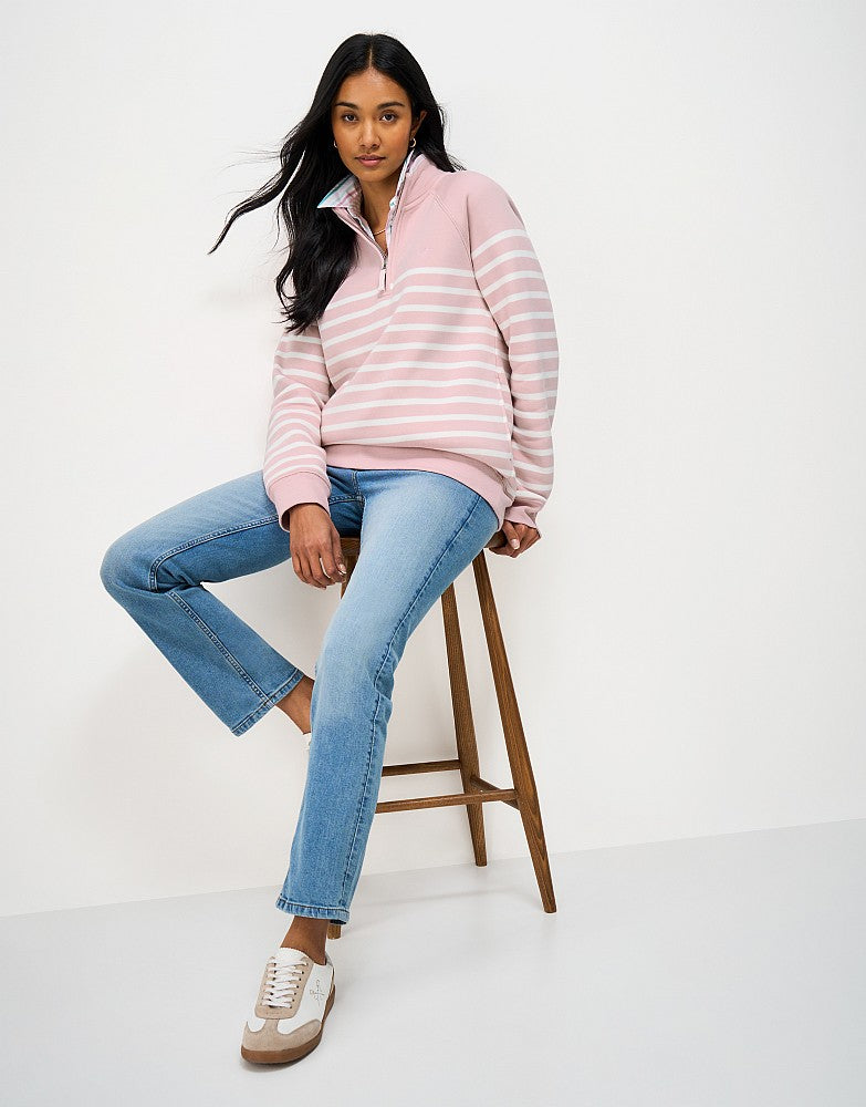 Crew Clothing Women's Half Zip Sweatshirt