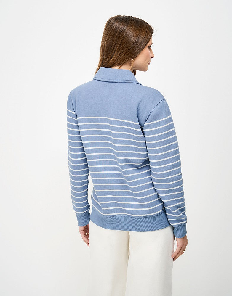 Crew Clothing Sandy Flip-Collar Sweatshirt