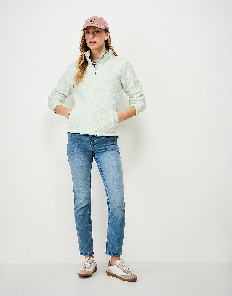 Crew Clothing Borg Half Zip Sweatshirt