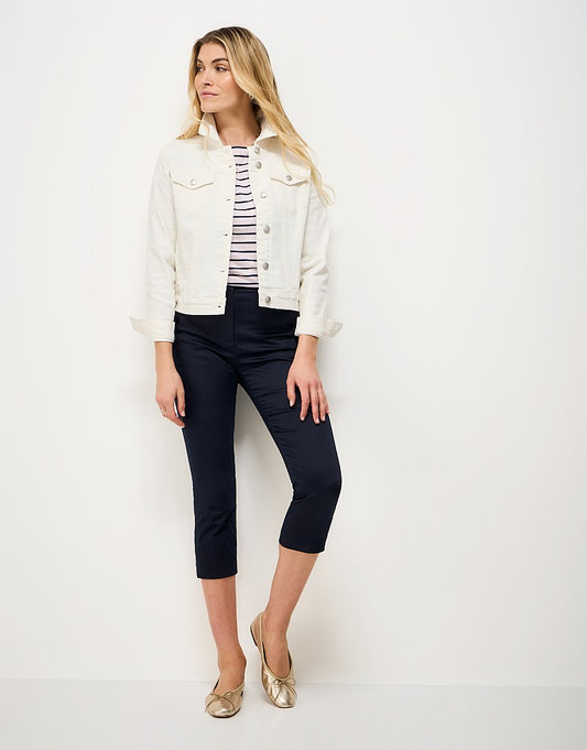 Crew Clothing Women's Smart Cropped Chino in Navy