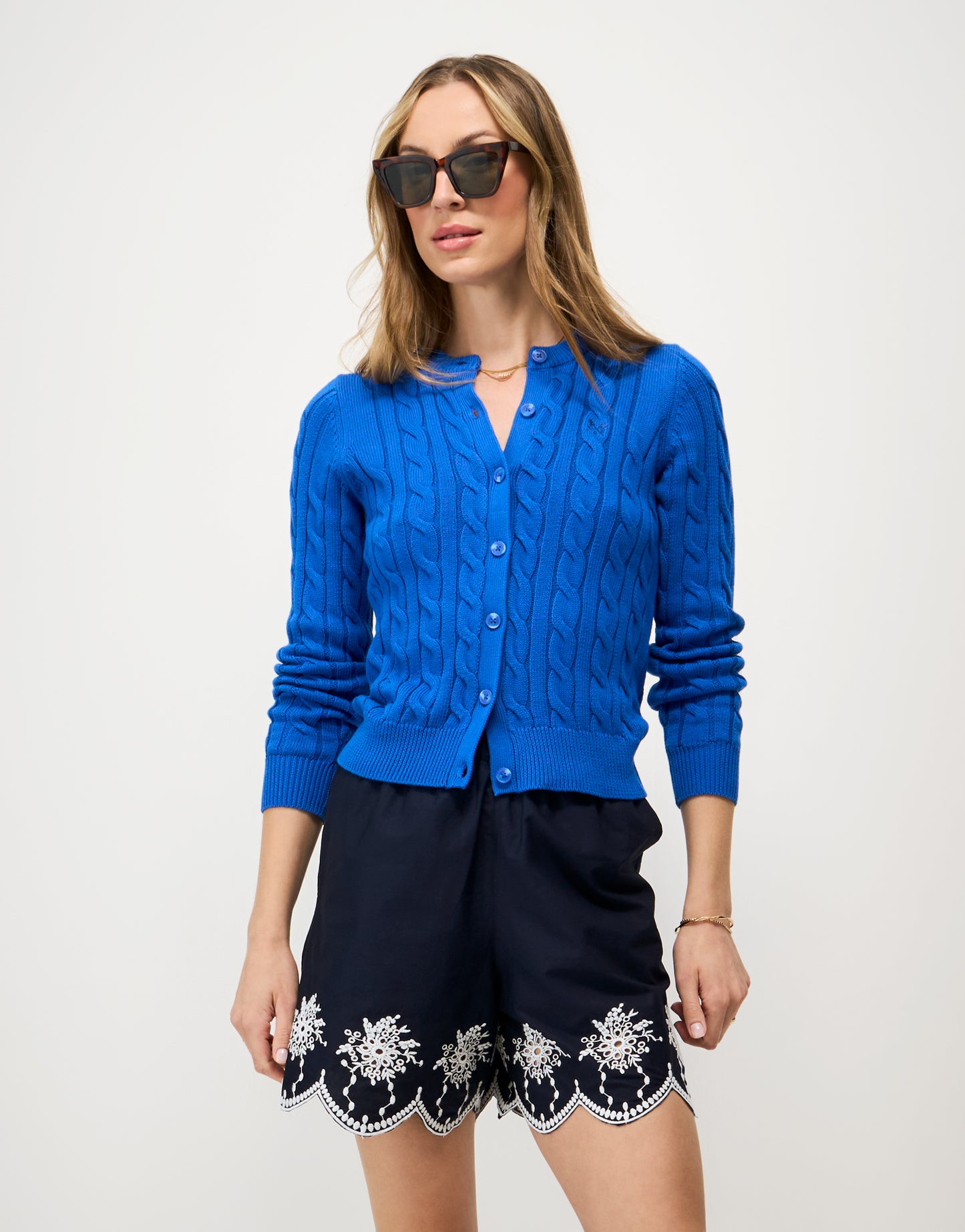 Crew Clothing Women's Broderie Embroidered Short