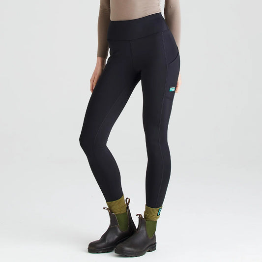 Ridgeline Women's Infinity Pro Leggings with thigh pockets for riding and outdoor work.