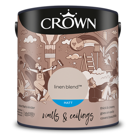 Crown Paints Walls & Ceilings Matt Emulsion Paint - Browns
