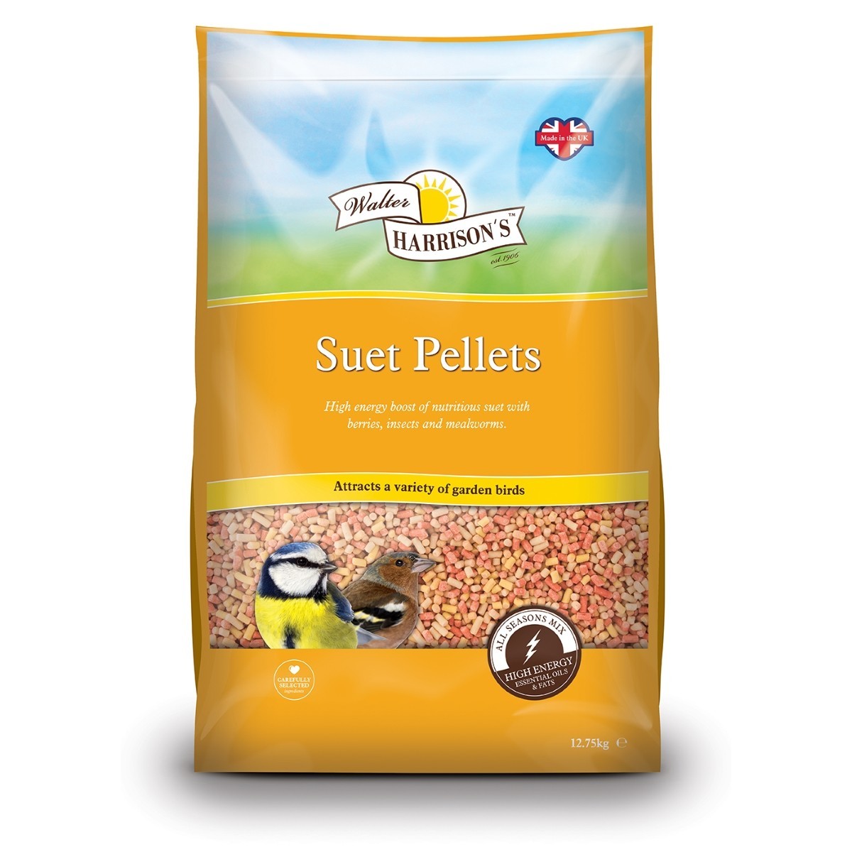 Walter Harrison's Suet Pellets Bird Feed 4kg