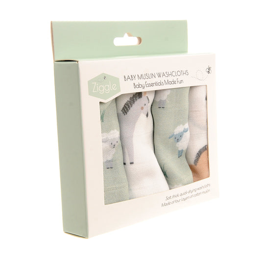 Ziggle - Country Life Washcloths Set