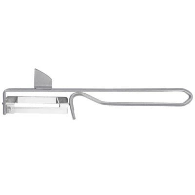 Westmark swivel head stainless steel vegetable peeler with potato eye remover shown against a white background
