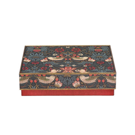 William Morris Green Strawberry Thief Medium Chocolate Tin