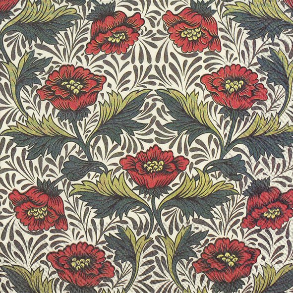 William Morris Peony Lunch Napkins