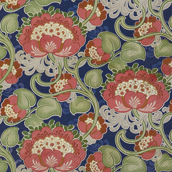 William Morris Retro FLowers Lunch Napkins