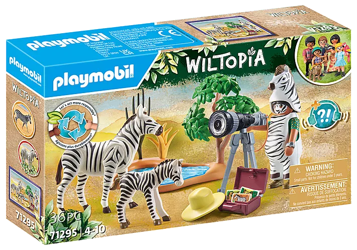 Playmobil Wiltopia Photographer with Zebras