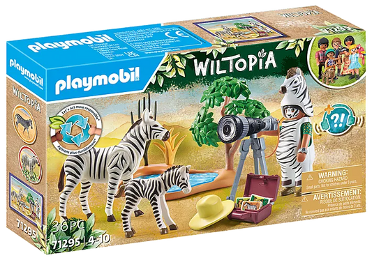 Playmobil Wiltopia Photographer with Zebras