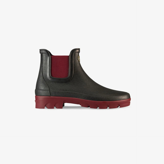 Le Chameau Women's Nomade Jersey Lined Chelsea Boot in waterproof Chamolux rubber.
