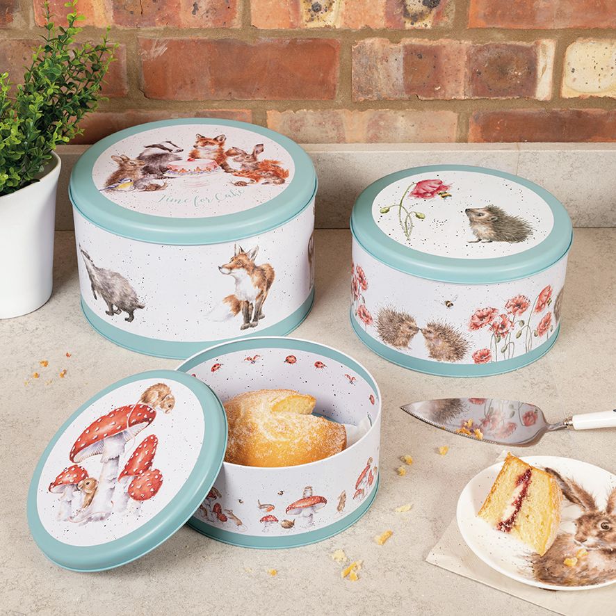 Wrendale 'Country Set' Animal Cake Tin Nest 