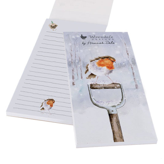 Wrendale 'A Little Red Robin' Christmas Robin Shopping Pad