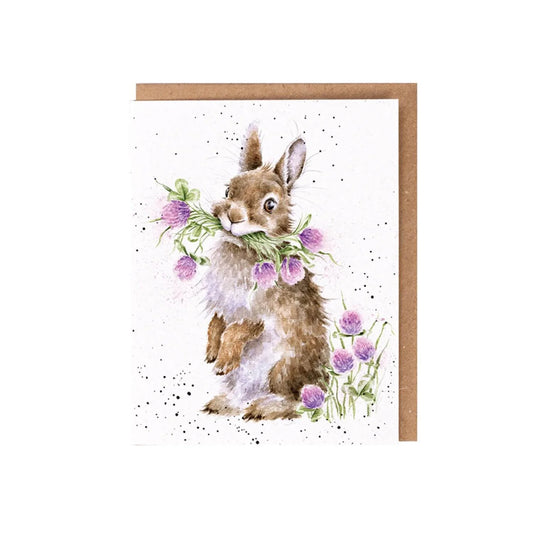 Wrendale Head Clover Heels Rabbit Seed Card