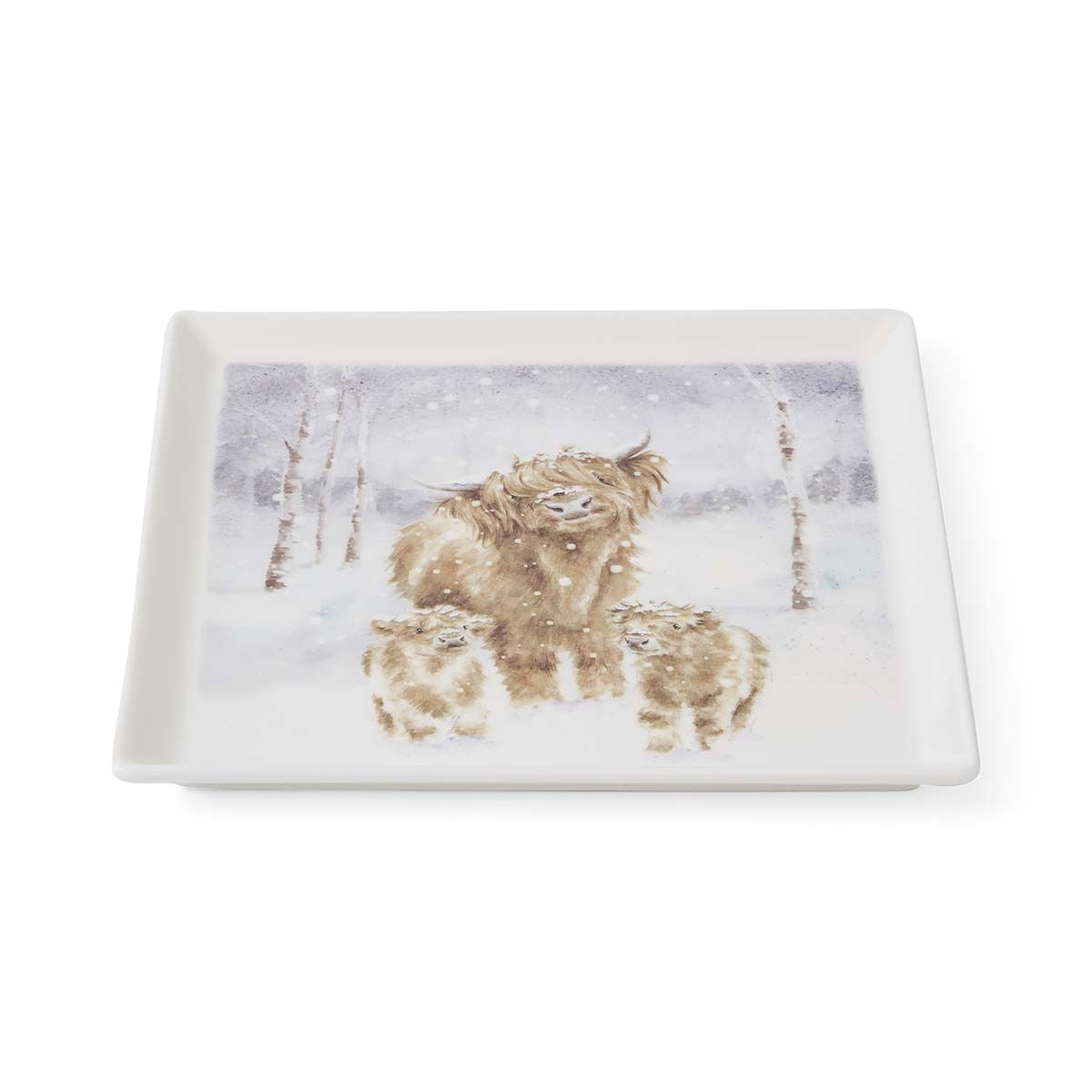 Wrendale A Highland Christmas Square Plate
