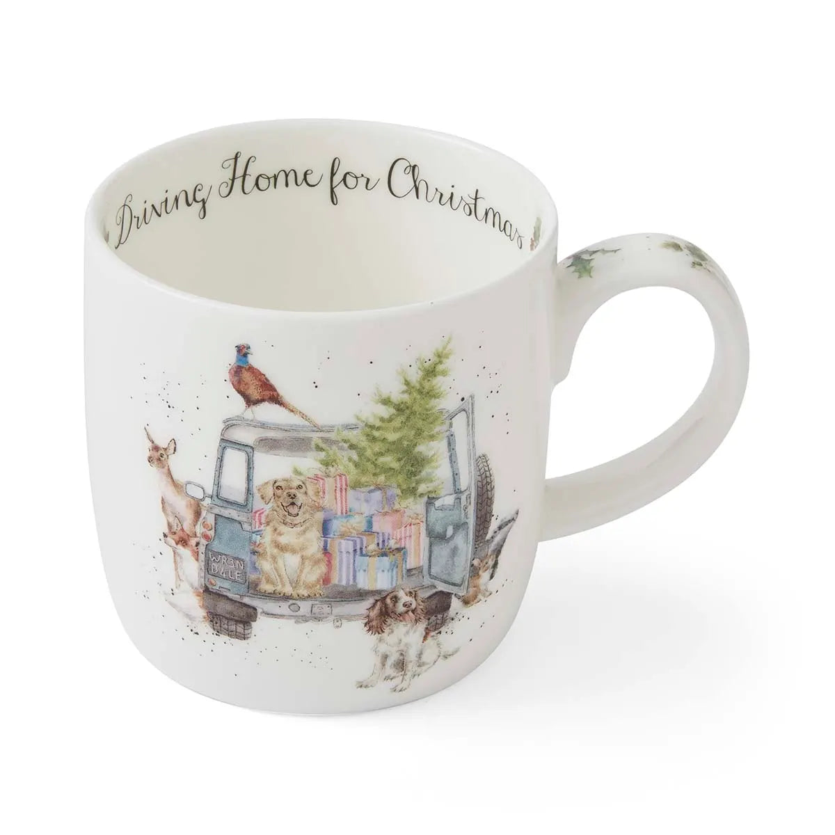 Wrendale Driving Home for Christmas Mug
