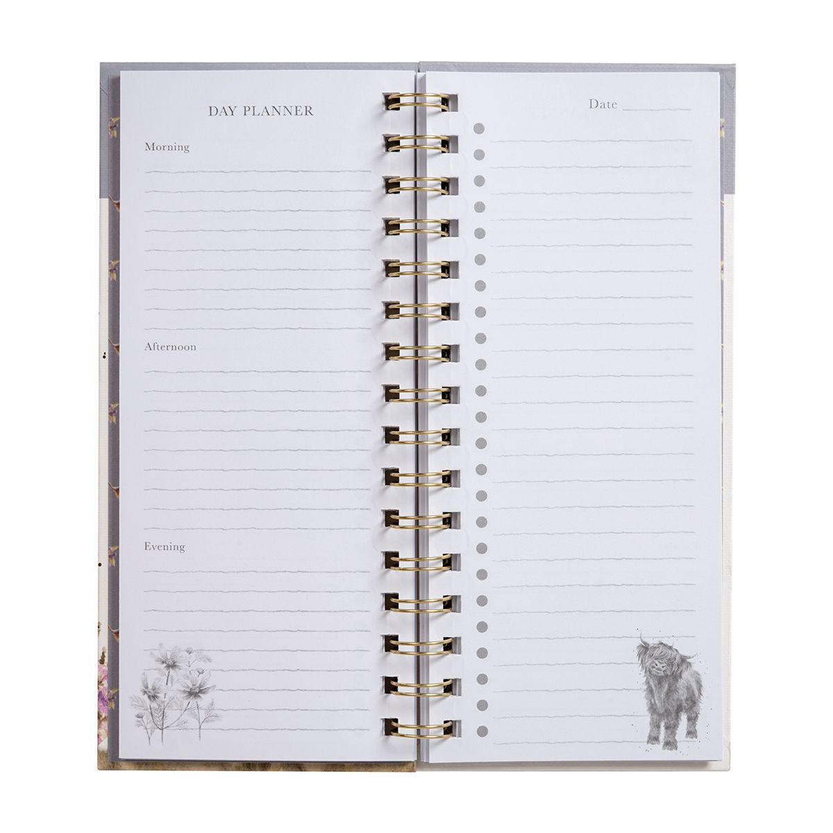 Wrendale Gentle Giant Highland Cow To-Do Notebook