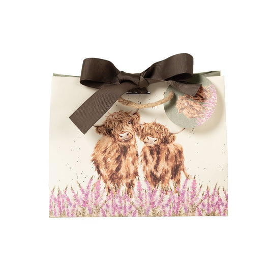 Wrendale Gentle Giants Highland Cow Small Gift Bag