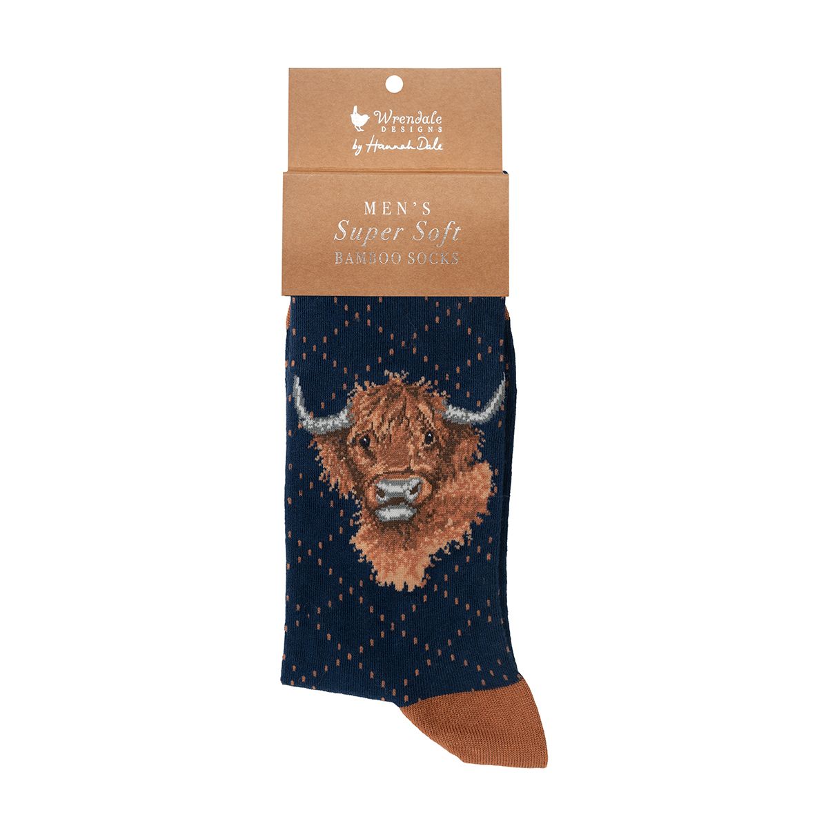 Wrendale Highland Heathers Highland Cow Men's Socks