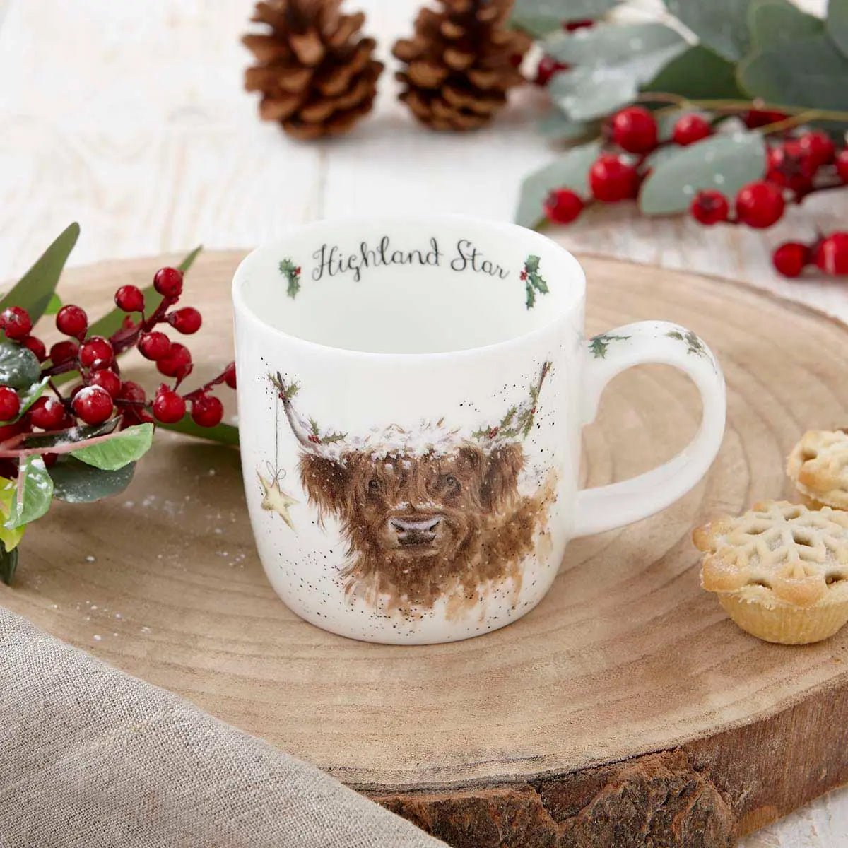 Wrendale Highland Star Cow Mug