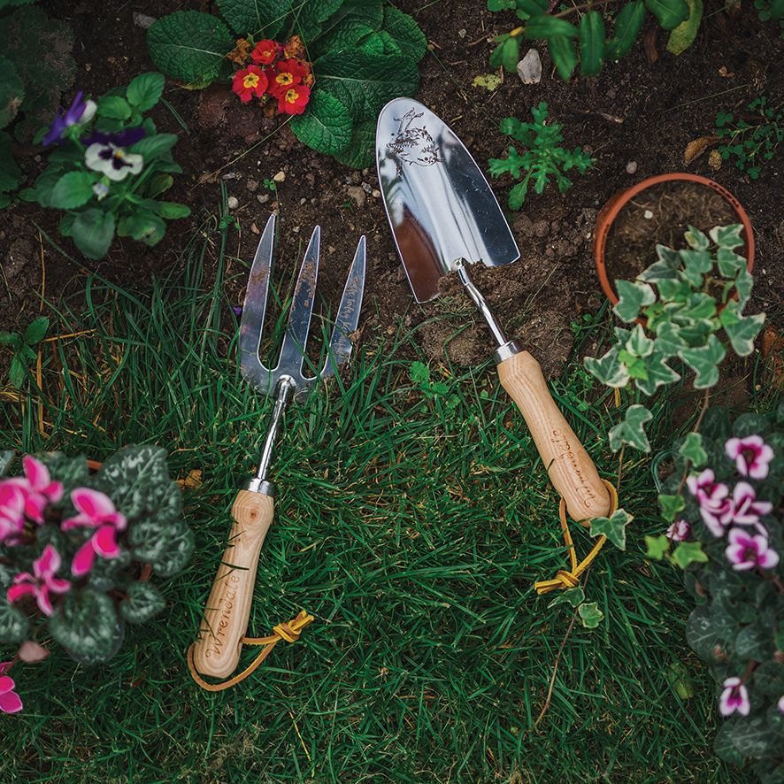 Wrendale Make Today Beautiful Wren Design Fork and Trowel Set