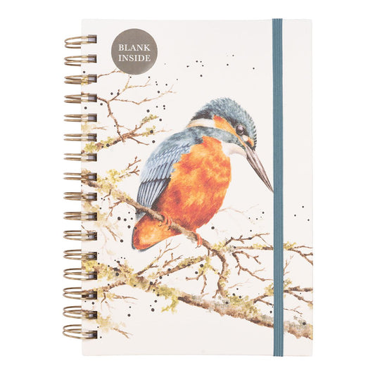 Wrendale Pond Dipping Kingfisher Blank Notebook
