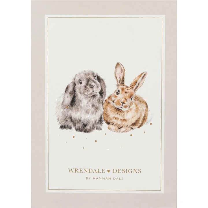 Wrendale Designs 2027 flexi diary featuring an illustrated rabbit with wildflowers and gold foil lettering