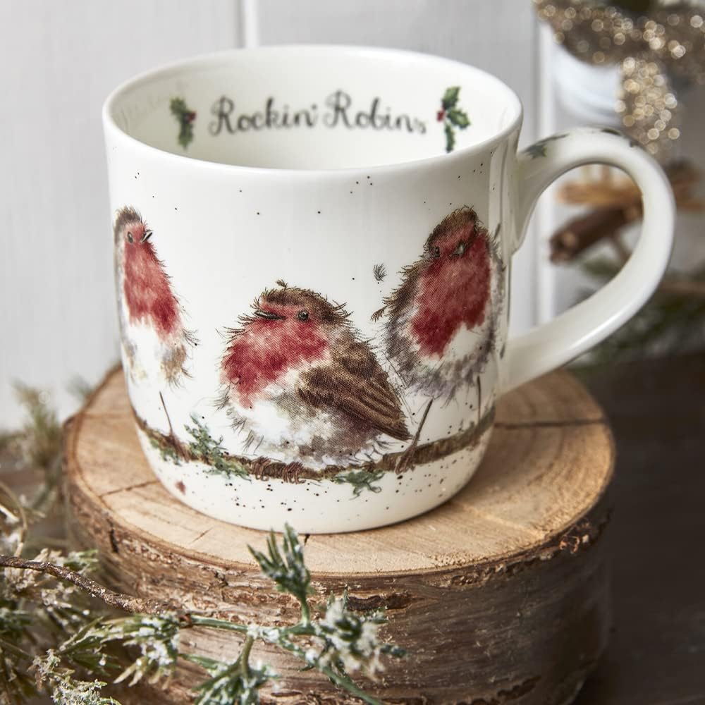 Wrendale Rockin Robins Mug