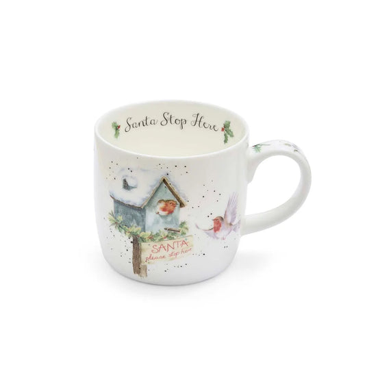 Wrendale Santa Stop Here Mug