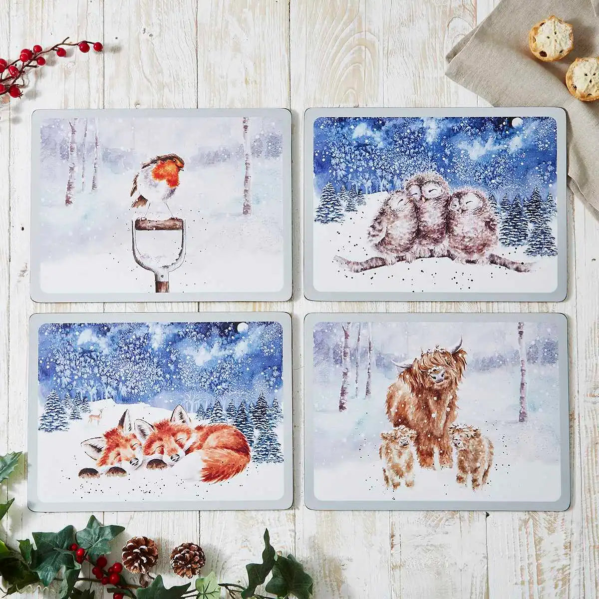 Wrendale Winter Skies Placemats Set of 4