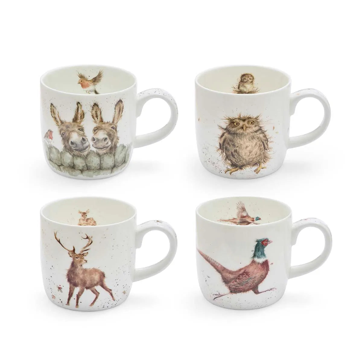 Wrendale Woodland Gift Set of 4 Mugs
