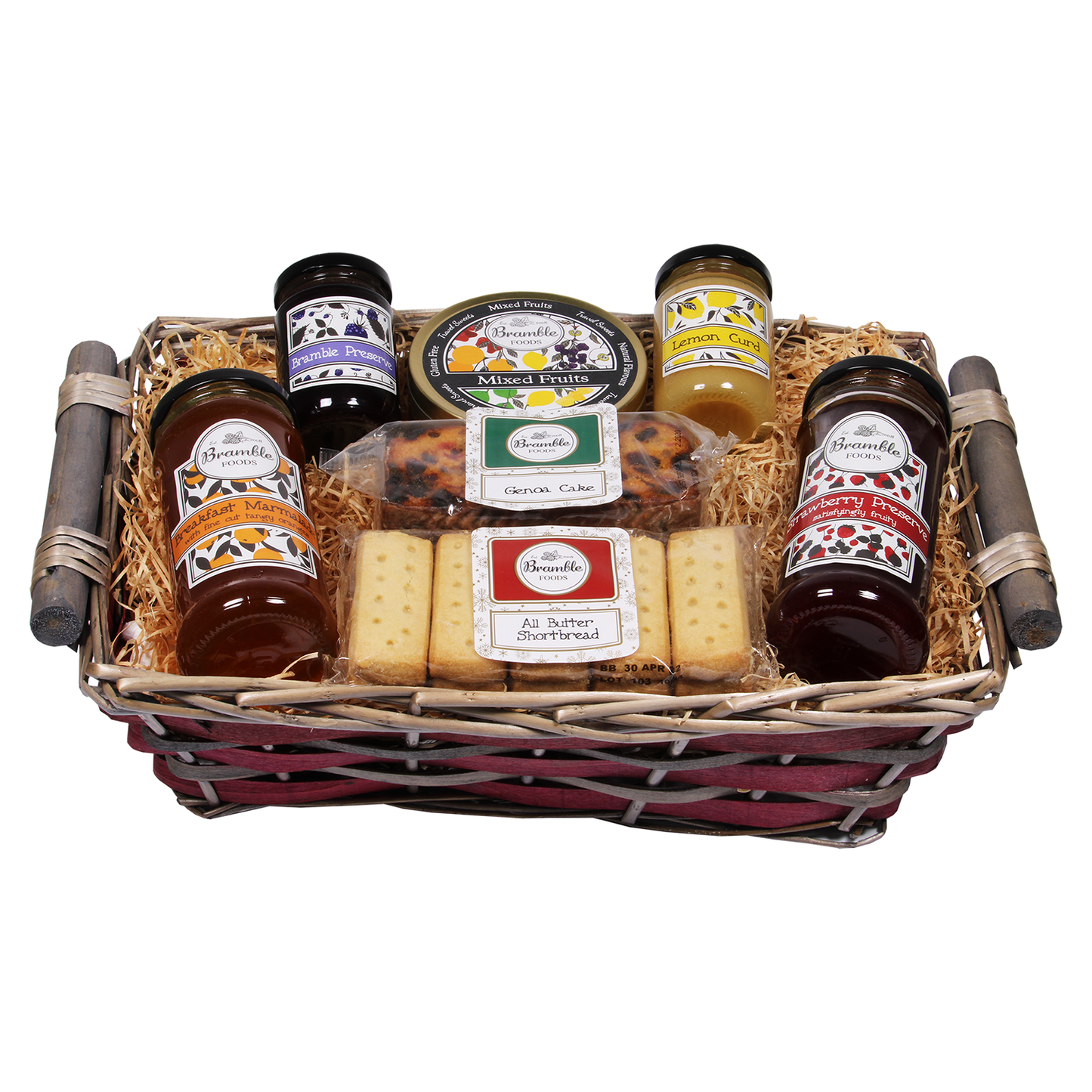 Bramble Foods Afternoon Tea Hamper Basket