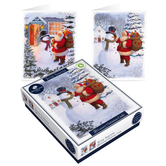 Tom Smith Luxury Boxed Santa Christmas Cards Pack