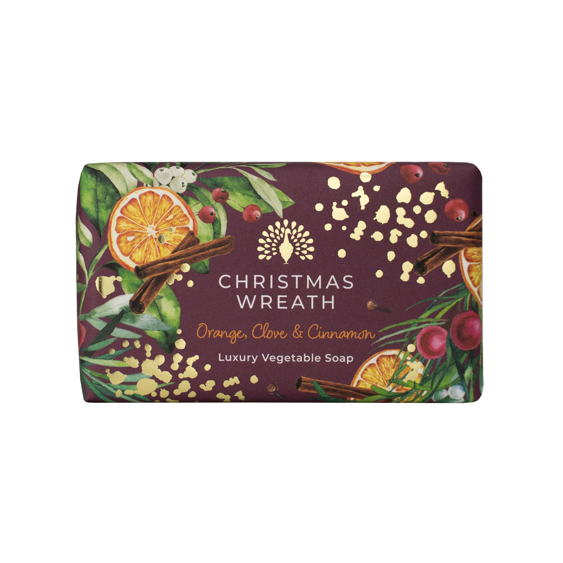 English Soap Company Christmas Tidings Christmas Wreath Soap