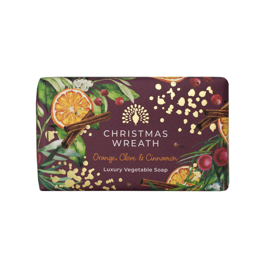 English Soap Company Christmas Tidings Christmas Wreath Soap
