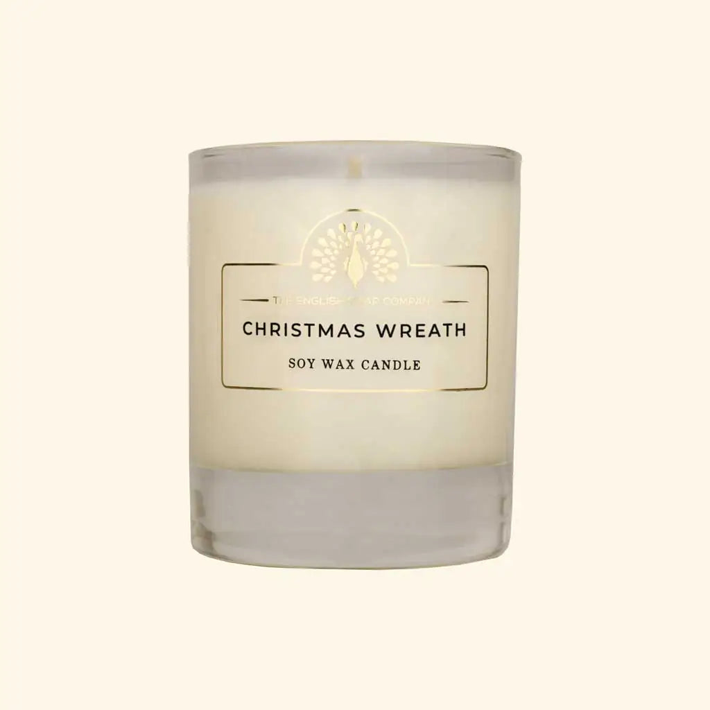 English Soap Company Soy Wax Candle Christmas Wreath