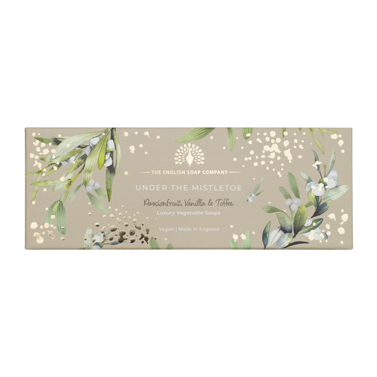English Soap Company Christmas Tidings Under the Mistletoe Soap 3 x 100g