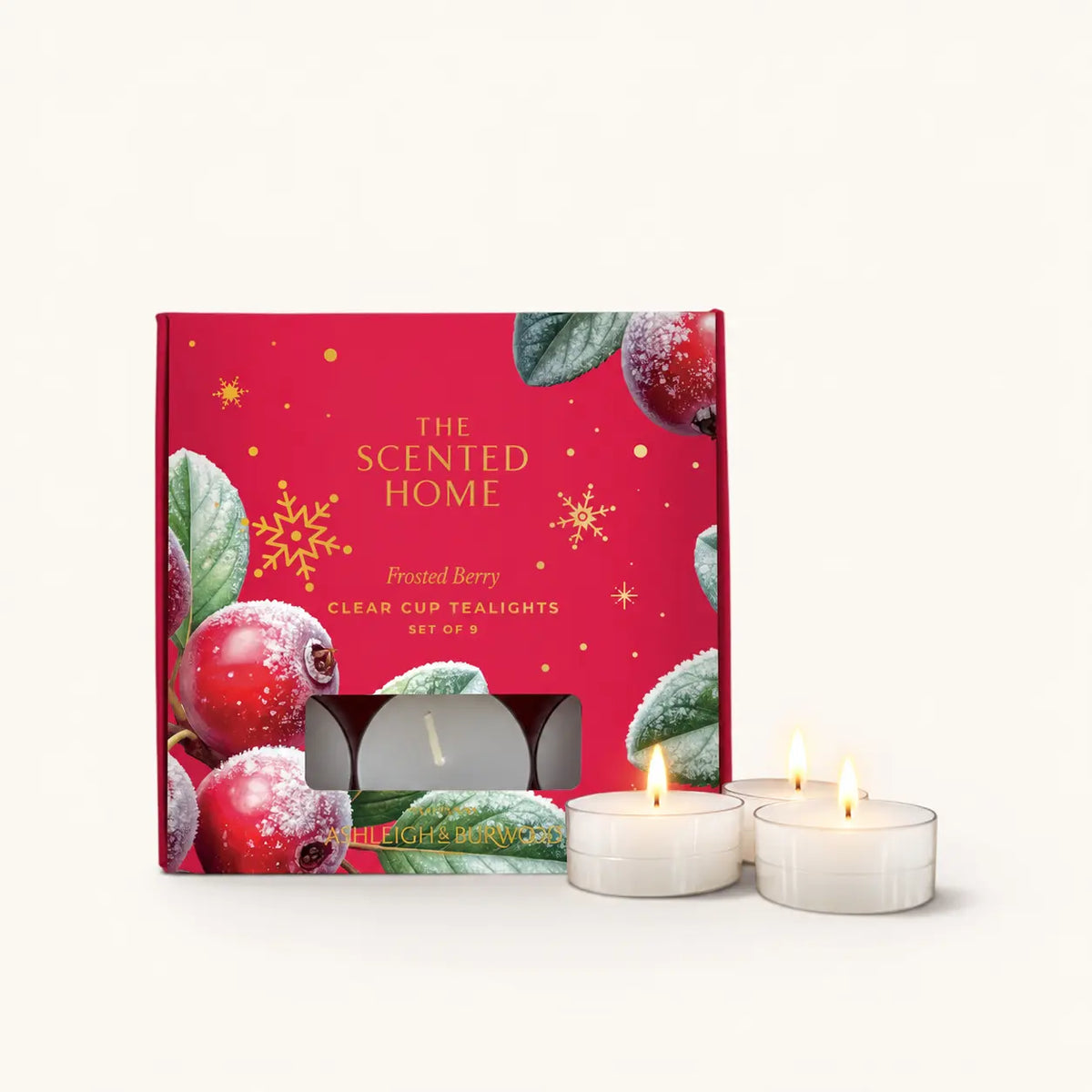 Ashleigh & Burwood Frosted Berry scented tealight candles pack