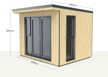 Forest Garden Xtend 3.0+ Double Door & Two 1/2 Opening Window