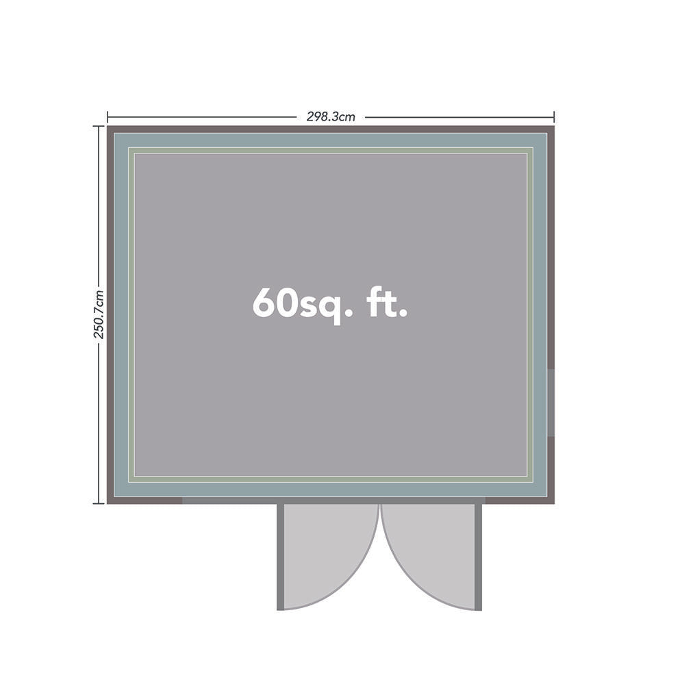 Forest Garden Xtend 3.0+ Double Door & Two 1/2 Opening Window