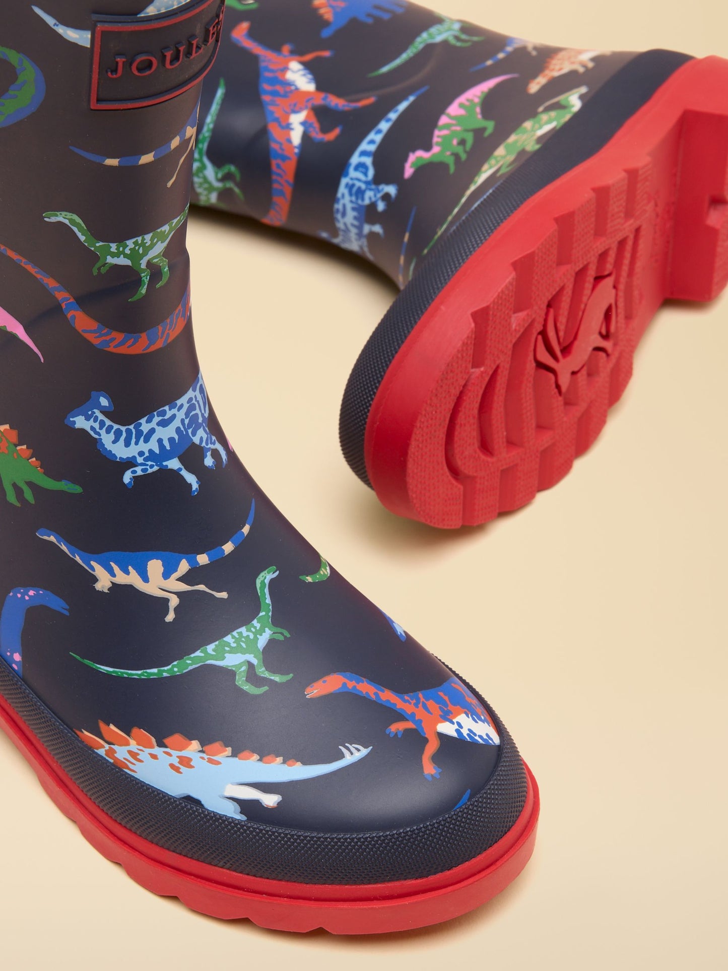 Joules Boys Printed Dinosaur Wellies