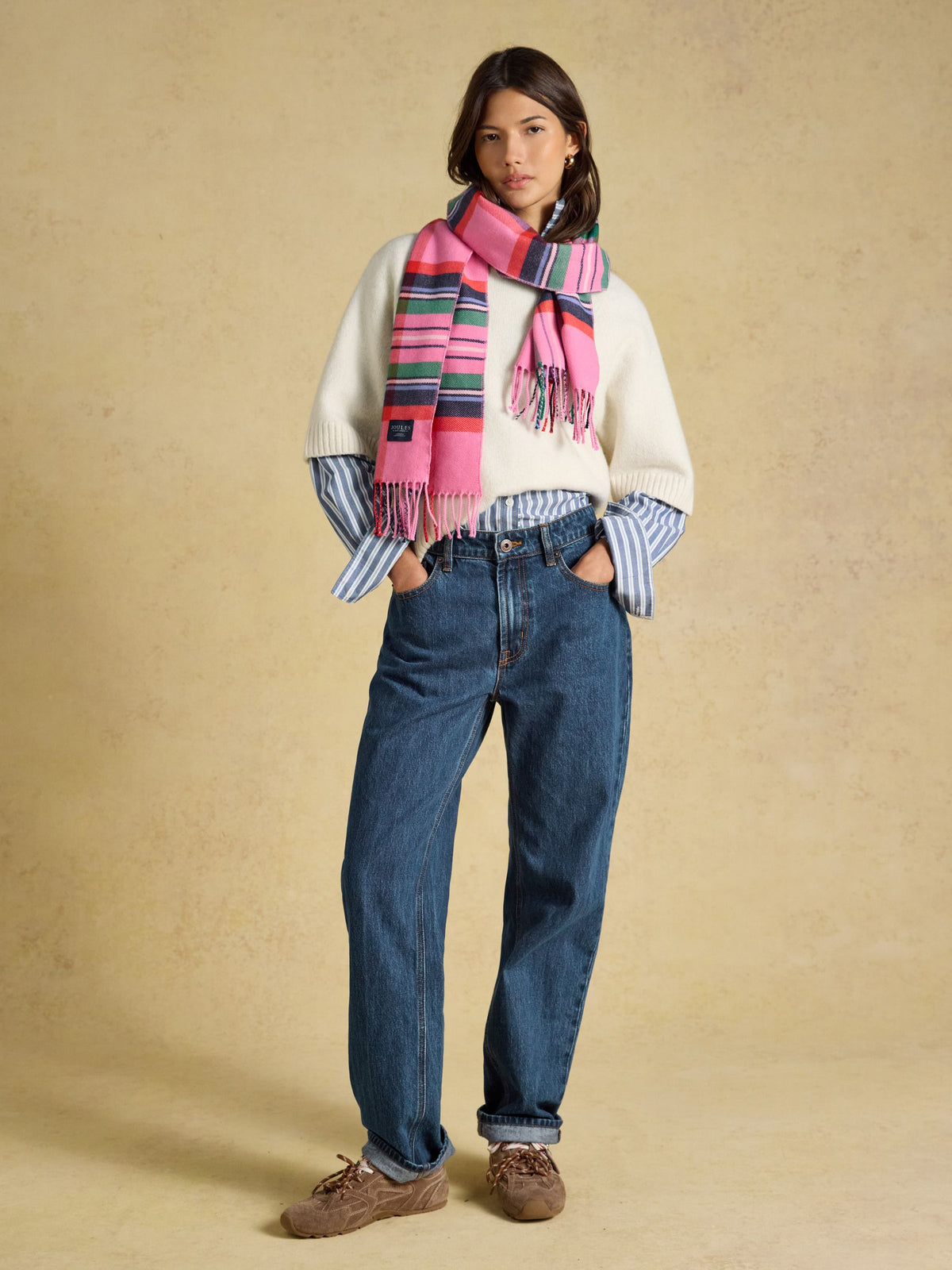 Joules Langtree Check Scarf