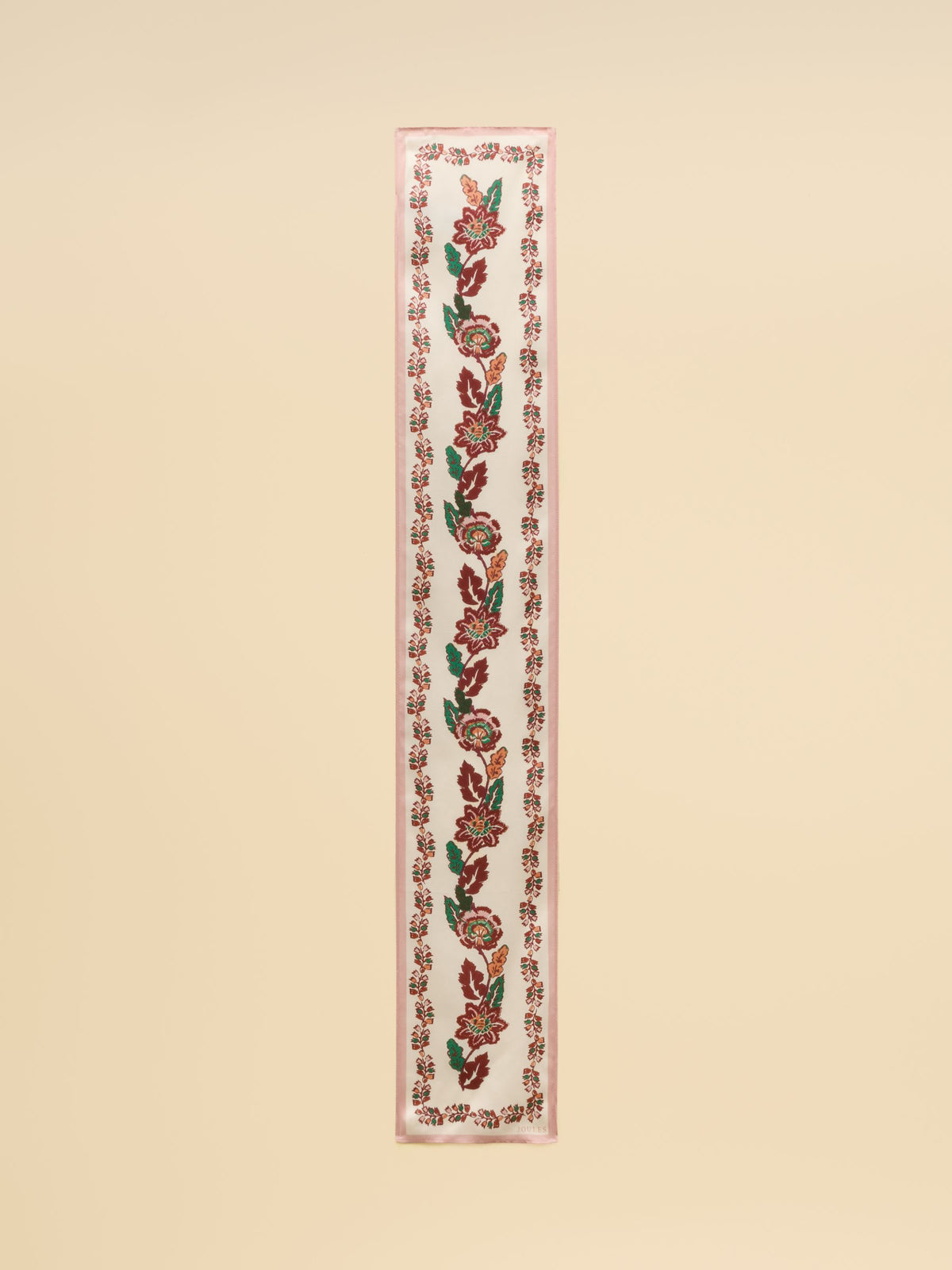Joules Highgrove Skinny Printed Silk Scarf